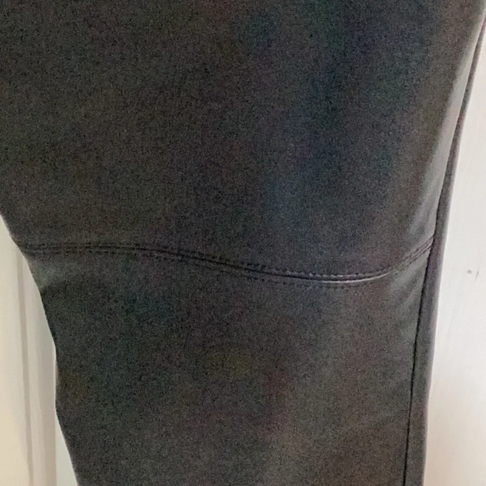 Free People Black Faux Leather High Waisted Skinny Jeans